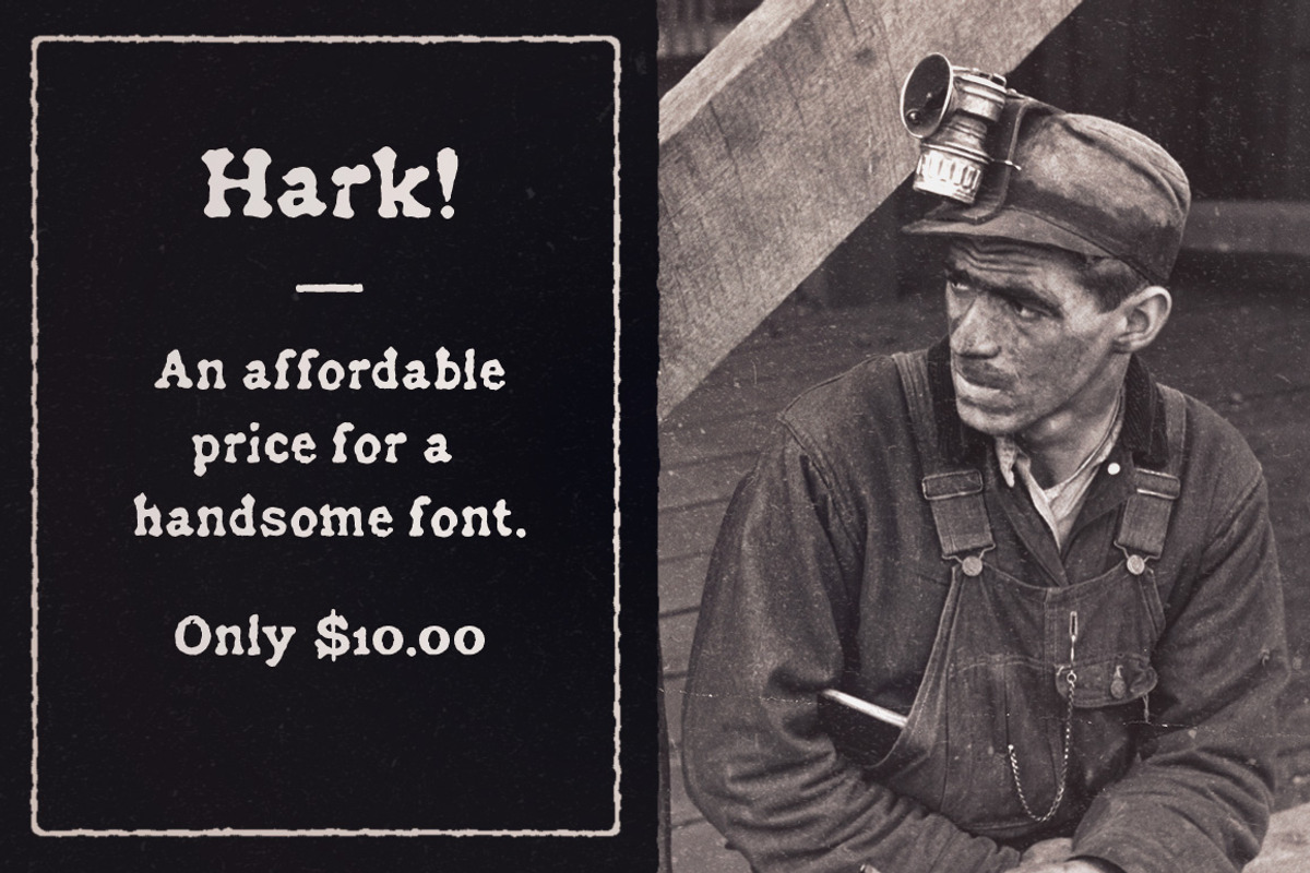 Historical Press font preview 7