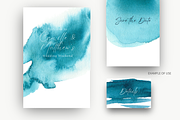 Teal Blue Watercolor Washes, a Texture Graphic by Kolorata Art (Thumbnail 5 of 5)