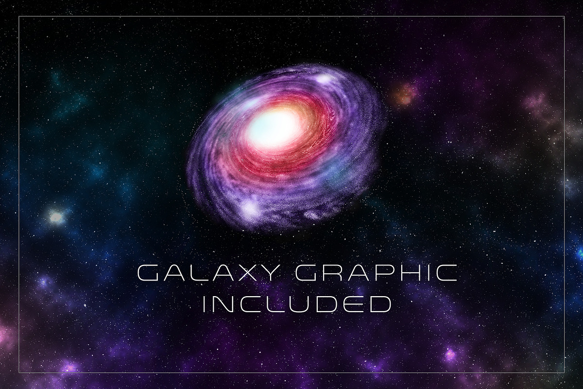 Space Galaxy Background, a Texture Graphic by Carolyn Packard Design (Photo 4 of 7)