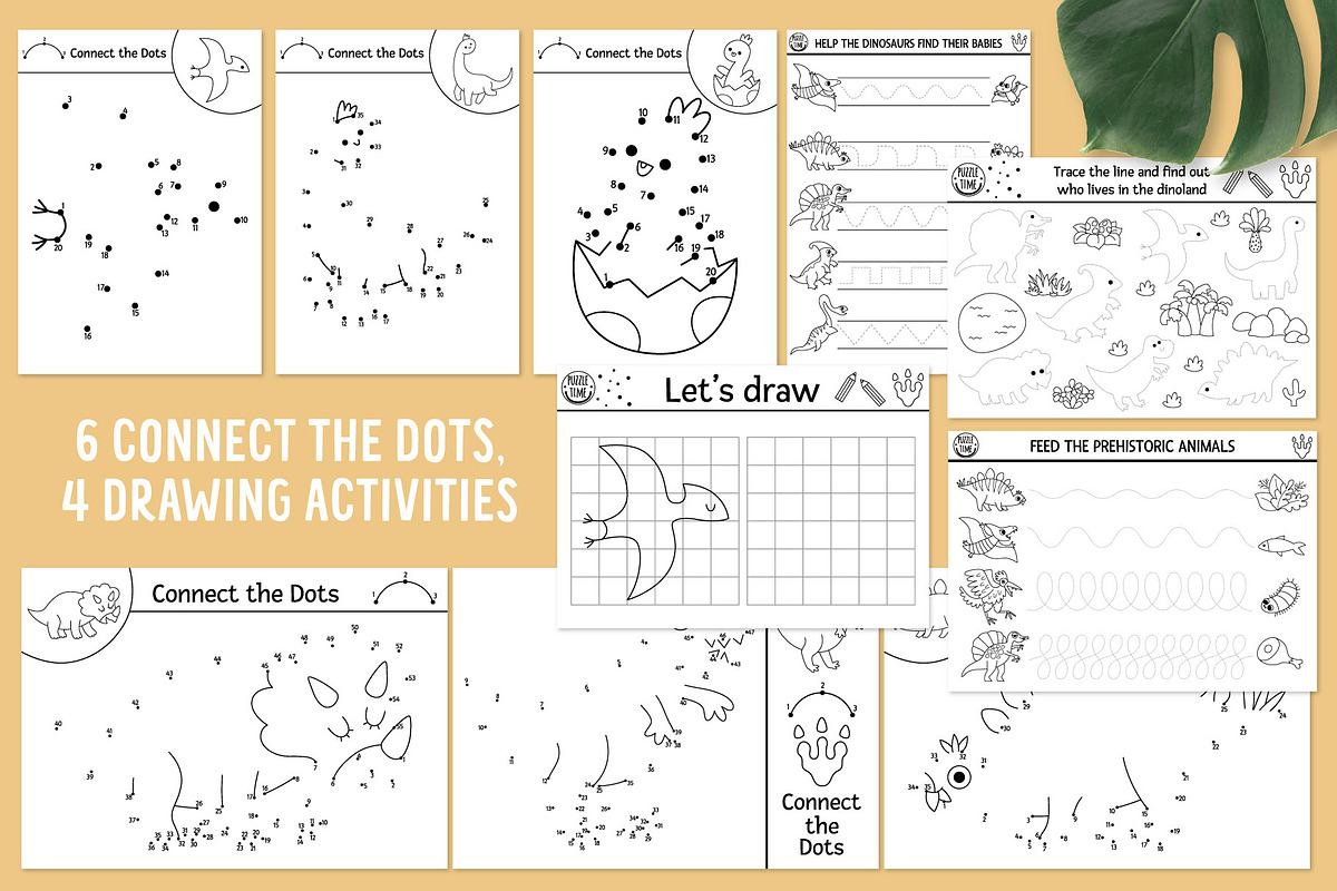 Dinosaur coloring games for kids, an Education Illustration by Lexi Claus (Photo 9 of 17)