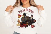 Christmas Train Conductor Design, an Illustration by DreamArtGraphic (Thumbnail 5 of 5)