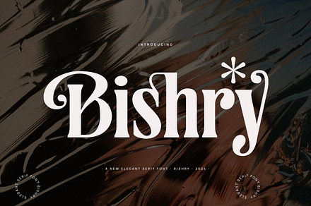 Bishry - Elegant Serif Font, a Serif Font by TypeLogue