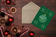 10 Editable Christmas Card Templates, a Card Template by Kyuubu Arts (Thumbnail 5 of 12)