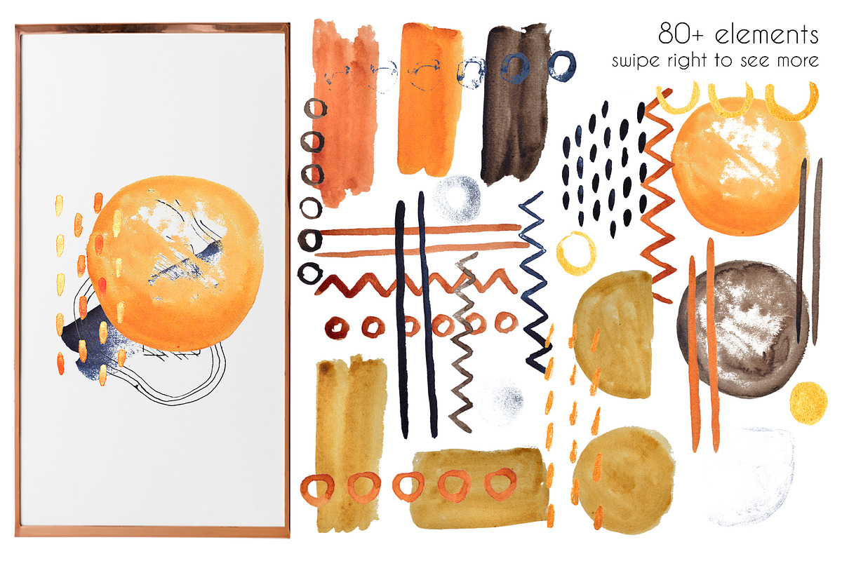 Modern watercolor painted, a Texture Graphic by Big Bundles Shop (Photo 3 of 6)
