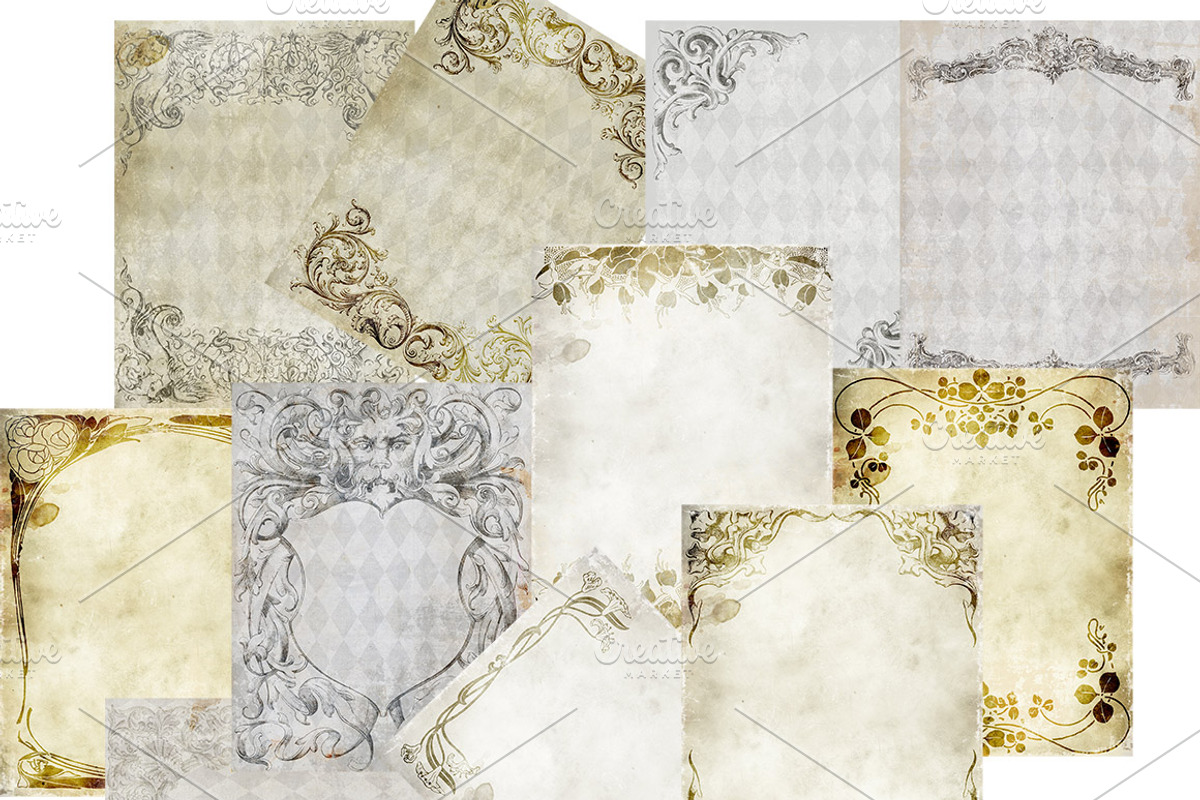 Antique frames, a Texture Graphic by Digital Art Side.