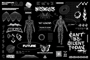 Cyberpunk Tech HUD Vector Pack, an Object Graphic by SergeyBitos (Thumbnail 5 of 6)
