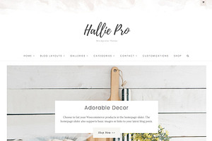 The Hallie Pro Wordpress Theme, a WordPress Template by angiemakeswebsites