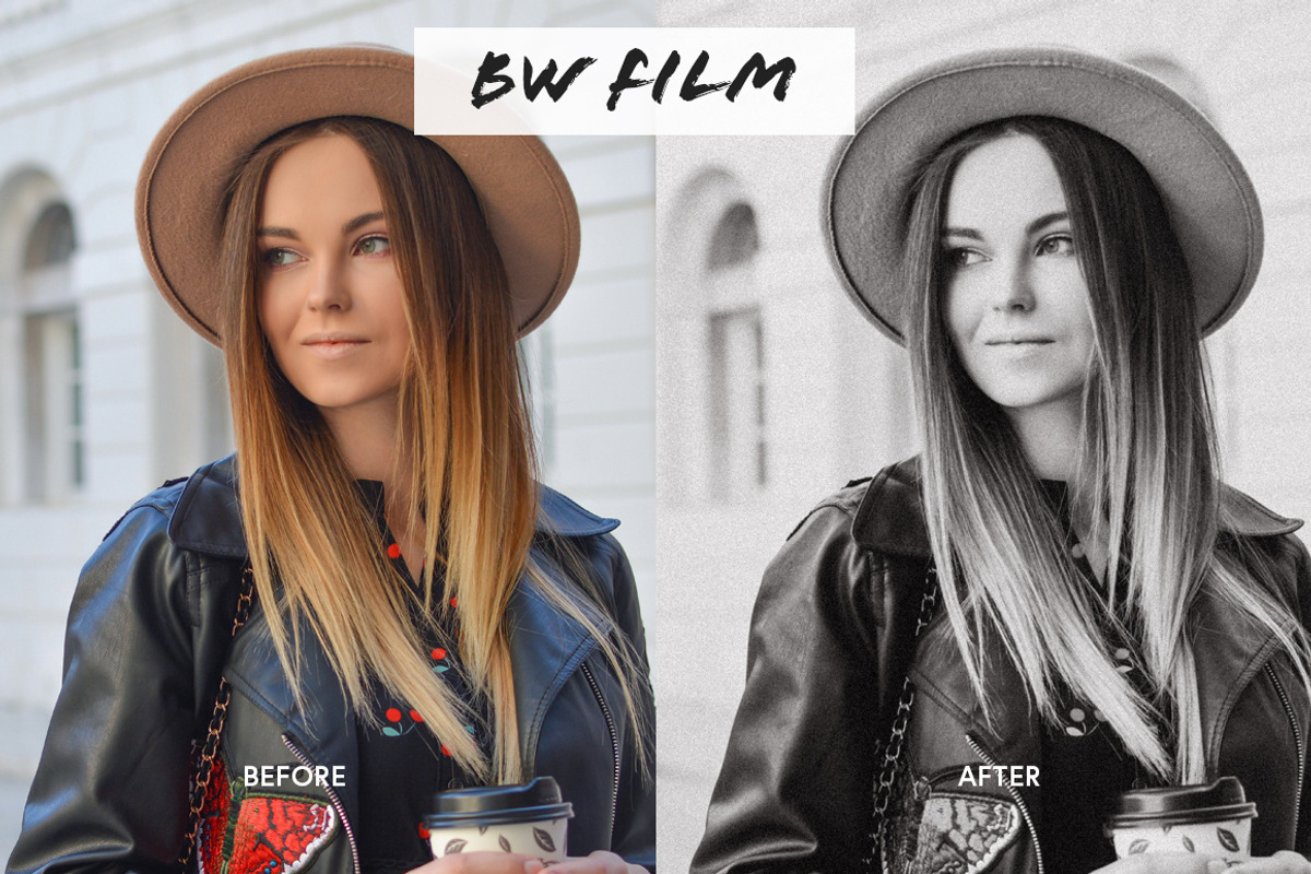 Black and White Film Preset preview 3
