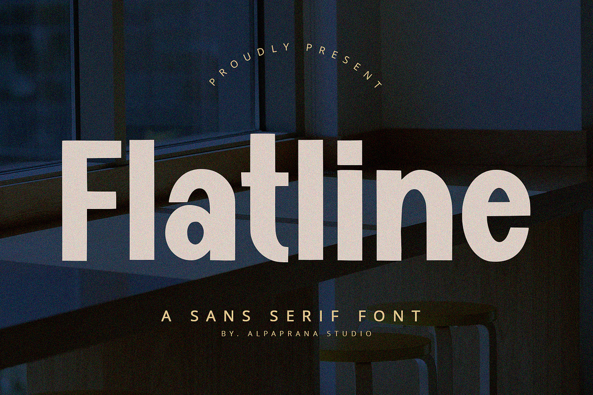 Flatline - Display Sans, a Slab Serif Font by Alpaprana (Photo 1 of 11)