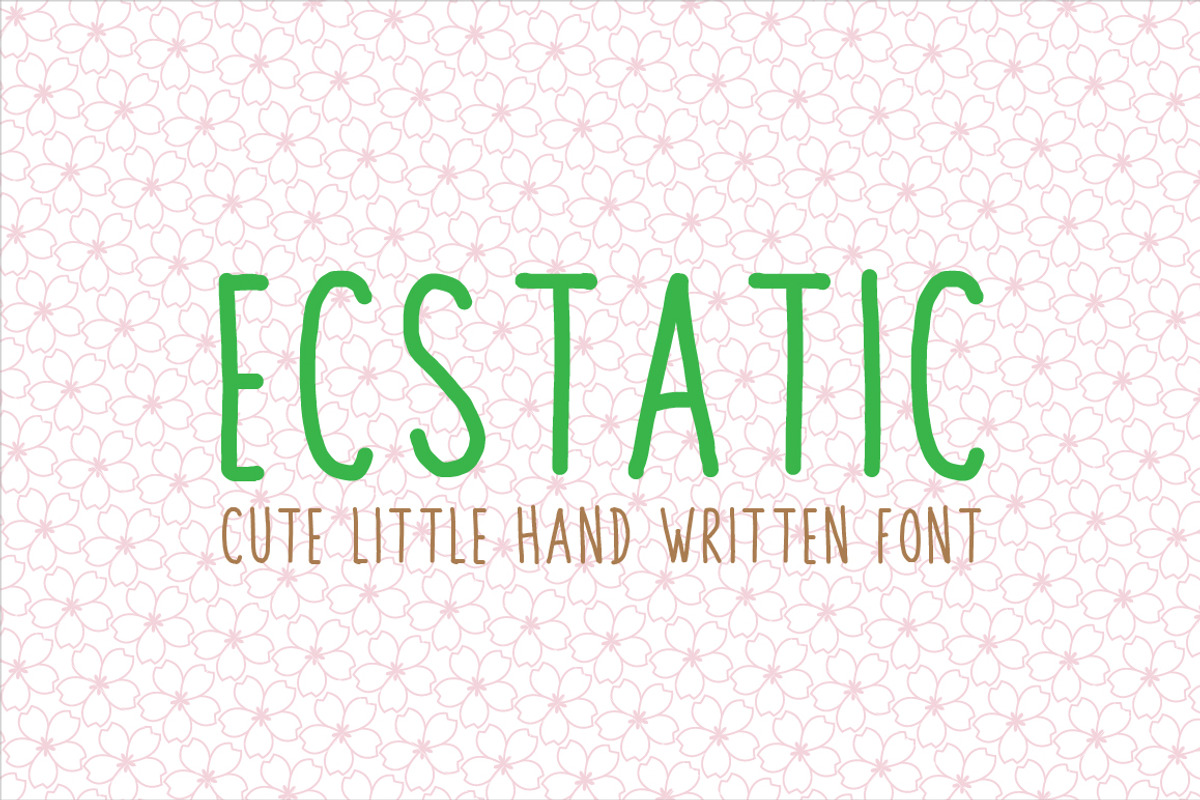 Ecstatic Typeface