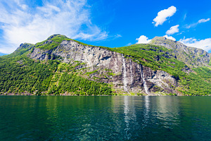 Geiranger at Geirangerfjord, Norway, a Photo by saiko3p