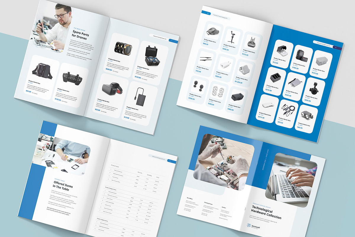 IT Service Product Catalog Template, a Brochure Template by artbart (Photo 3 of 6)