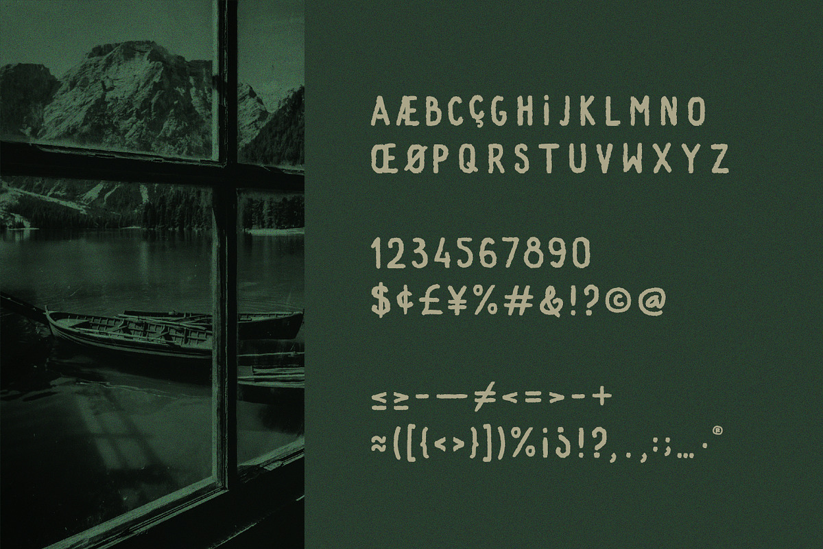 Pinewood - Handpainted Rustic Sans preview 3