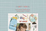 Back To School Cottagecore Images, a Decorative Illustration by whiteheartdesign (Thumbnail 10 of 19)