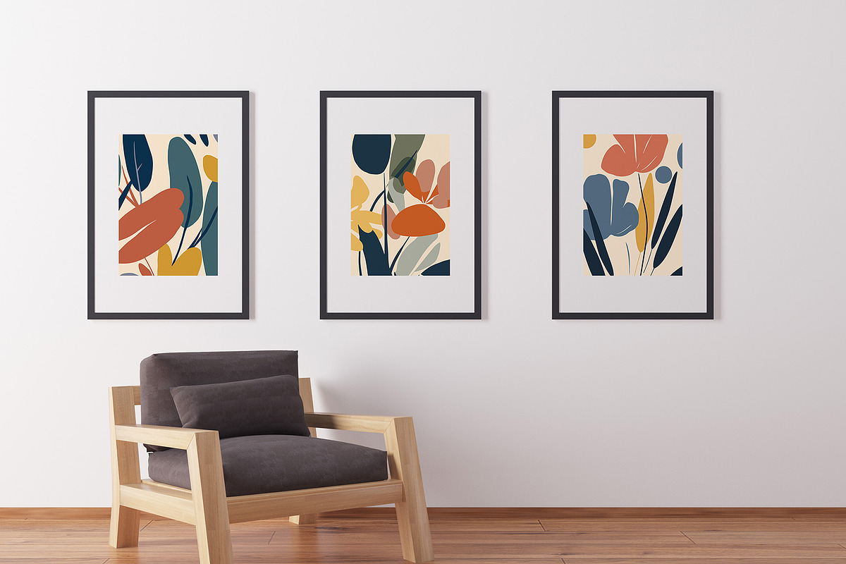 Blooming Floral Abstract Art Print, a Decorative Illustration by Vibrand Studio (Photo 2 of 13)