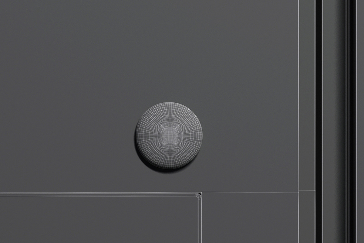 White Round Fridge Magnet 3D Model, an Object 3D Model by rebrandy (Photo 8 of 9)