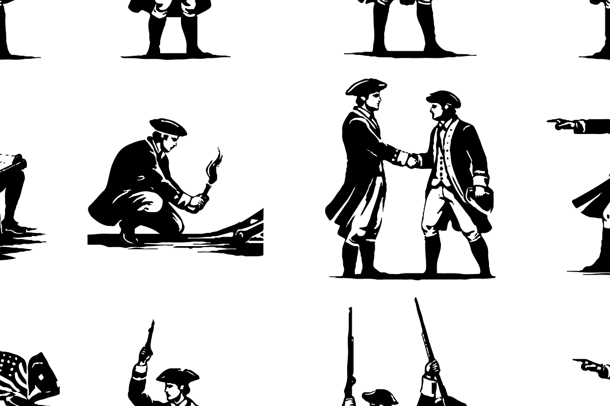 American Revolution Patriot Silhouet, an Object Graphic by RT Studio (Photo 3 of 3)