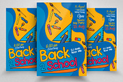 Back to School Flyer Template, a Flyer Template by Psd Templates (Thumbnail 1 of 2)