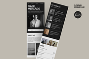2 mobile pages in Canva, a Landing Page Template by Make It Yours Lab. (Thumbnail 5 of 8)