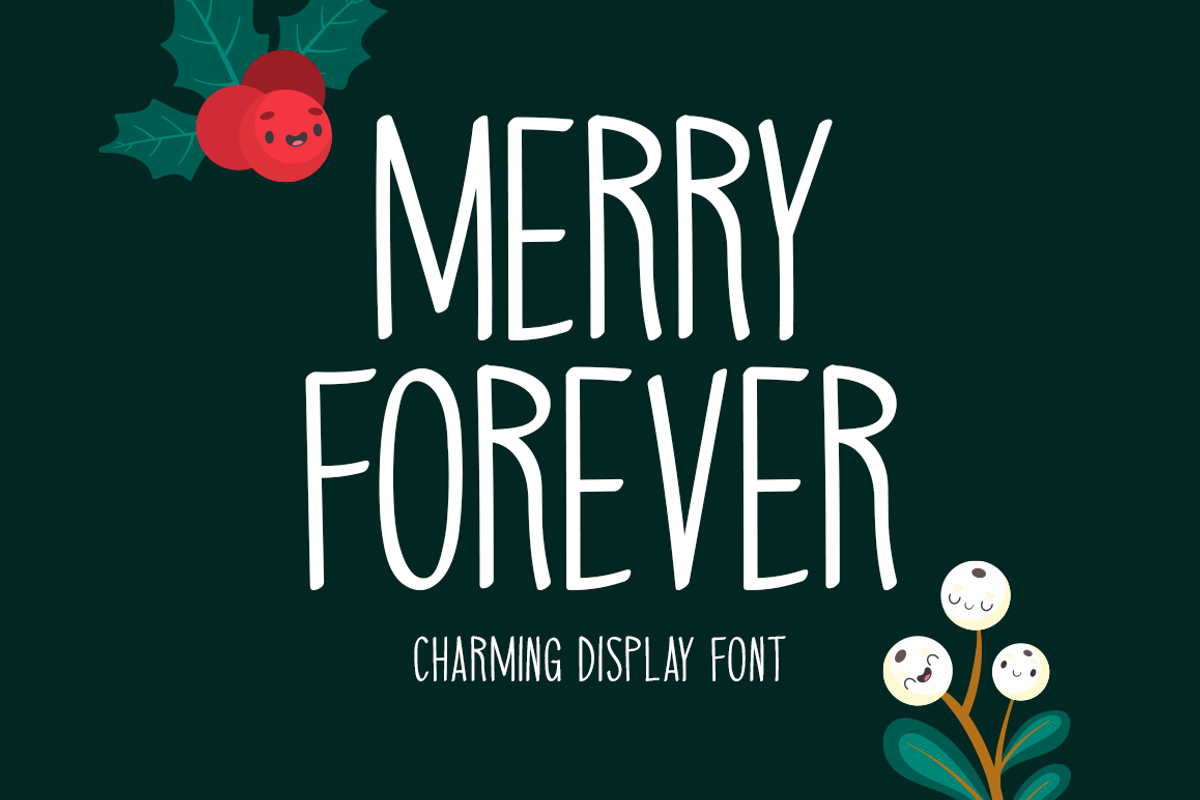 Merry Forever Typeface, a Handwritten Font by Seemly Fonts (Photo 1 of 6)