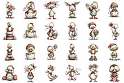 Whimsical Cute Easter Duck Clipart, an Illustration by designcity5 (Thumbnail 2 of 5)