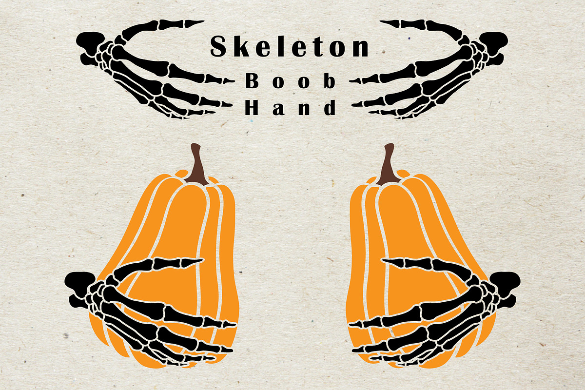 Cute Skeleton Boob Hand Collection S, a Decorative Illustration by Simply Factory