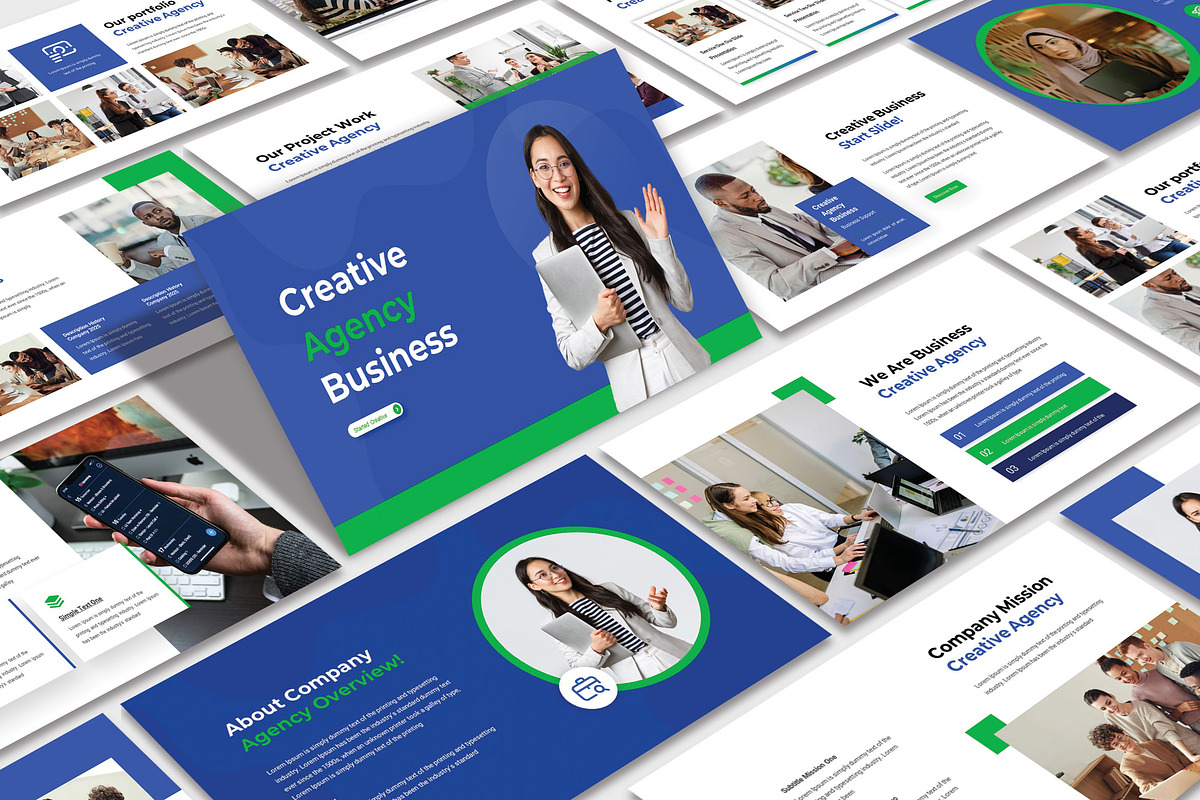 Creative Agency Presentation, a Presentation Template by TypeMakers (Photo 1 of 5)