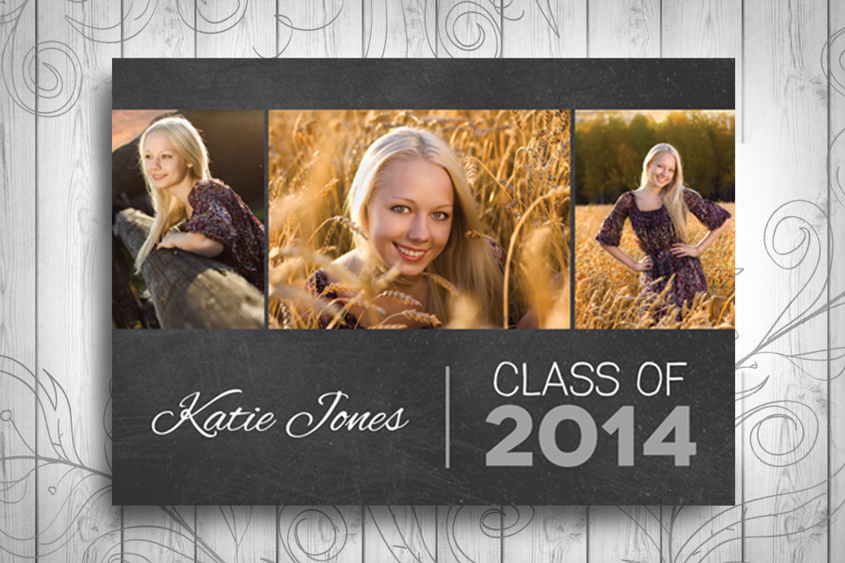 Graduation Invitation - Chalkboard, a Card Template by Nathan Knight Design (Photo 2 of 3)