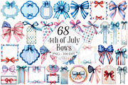 4th of July Bows PNG, Patriotic PNG, a Graphic by designcity5 (Thumbnail 1 of 6)