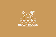 Beach House Logo Tropical Holiday, a Branding & Logo Template by Signatoro (Thumbnail 3 of 3)