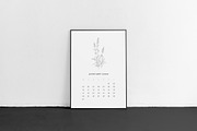 Floral Line Art Calendar 2022, an Illustration by Bordo (Thumbnail 1 of 2)