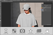 T-shirt And Cap Concrete Wall PSD, a Shirt Mockup by Bruno's Shop (Thumbnail 2 of 3)