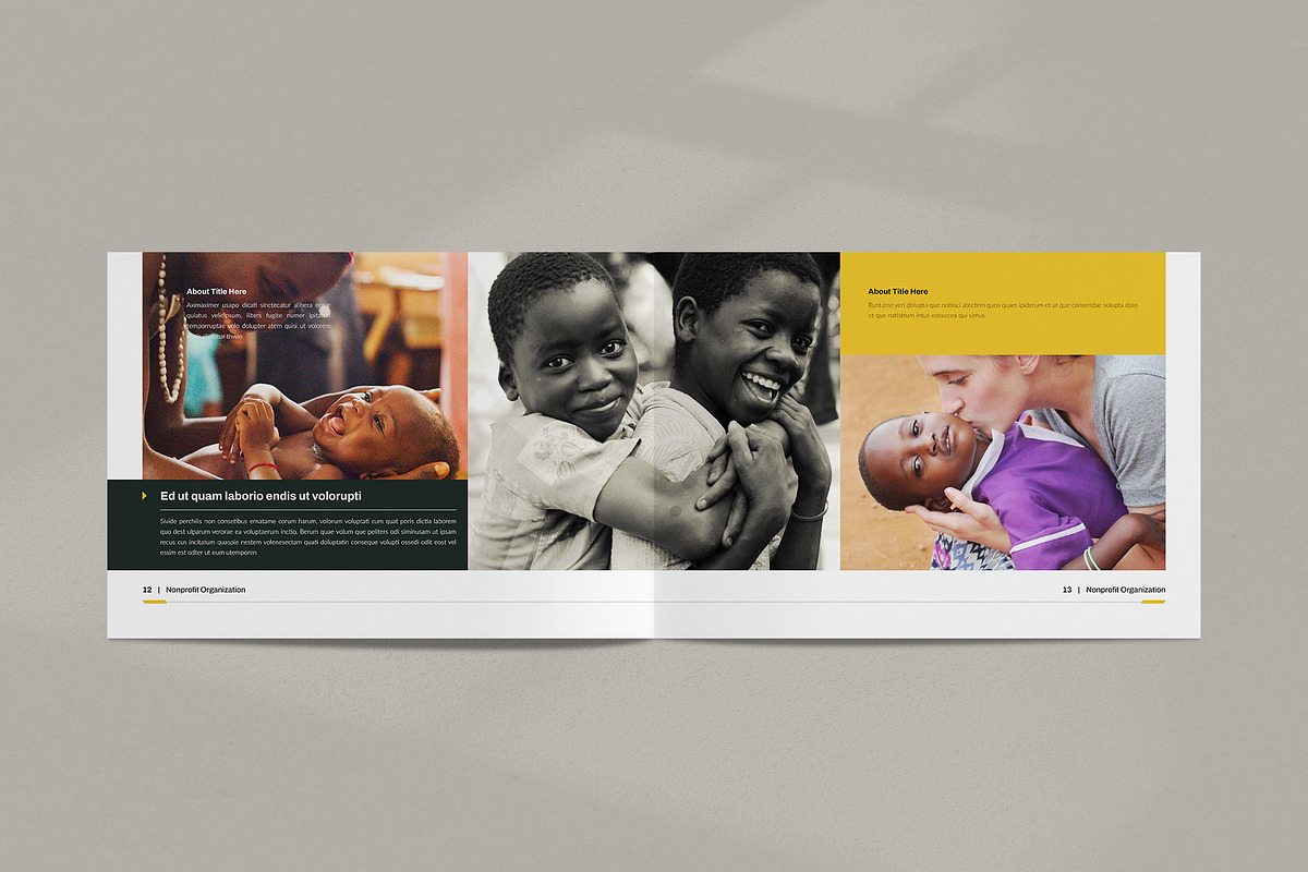 Nonprofit Org. Brochure Landscape, a Brochure Template by NorthPeak (Photo 6 of 10)
