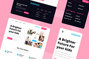 Child Care Web Design, a Wireframe Template by INSPR STD (Thumbnail 3 of 6)