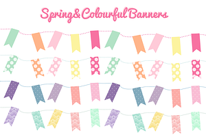 Lovely Colourful Bunting Banners