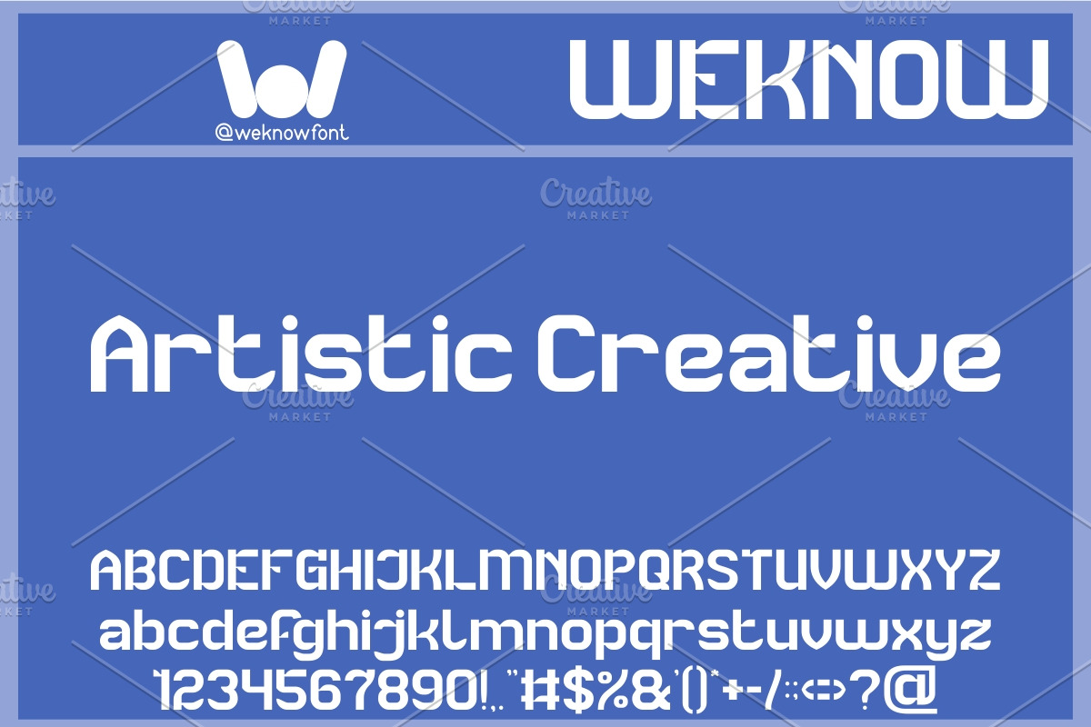 Slide Show font, a Sans Serif Font by weknow (Photo 5 of 8)