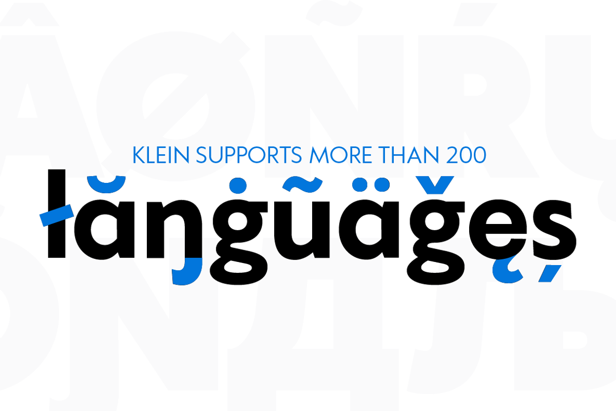 Klein - 54 fonts, a Sans Serif Font by Zetafonts (Photo 14 of 16)
