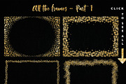 Glitter Photo Overlay Frames Borders, a Texture Graphic by Nifty Template Studio (Thumbnail 3 of 12)