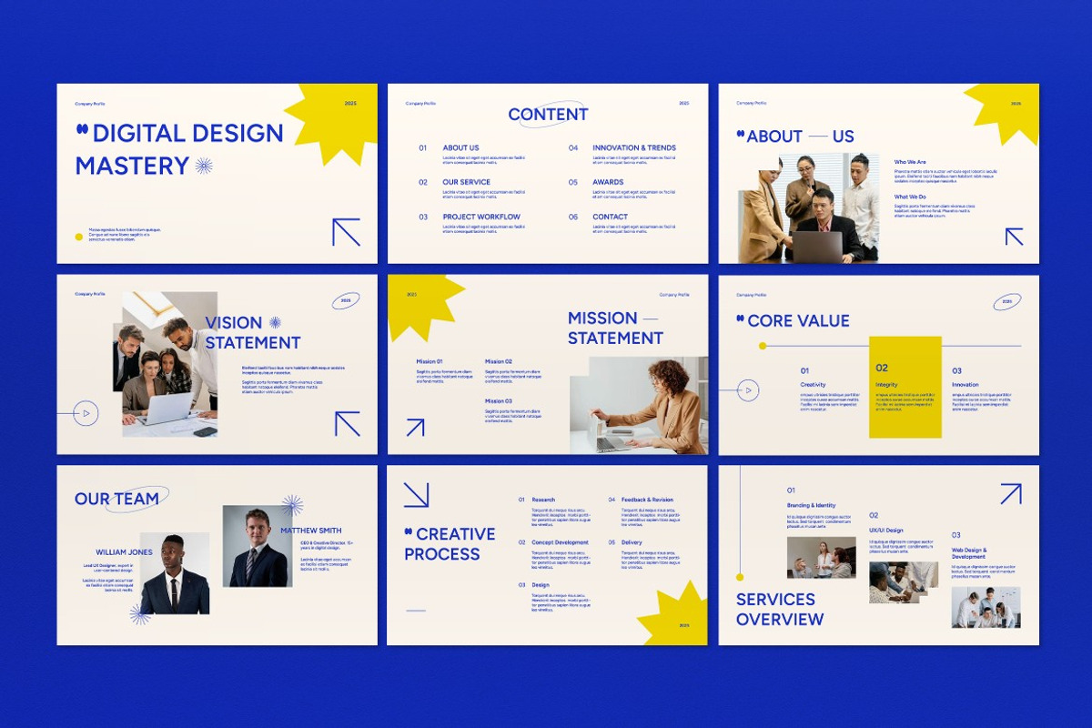 White Company Profile Google Slide, a Presentation Template by graphicook (Photo 2 of 5)