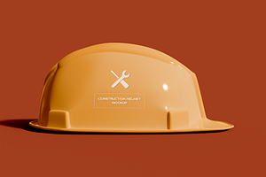 Construction Hard Hat Mockup, a Hat Mockup by Hubzway