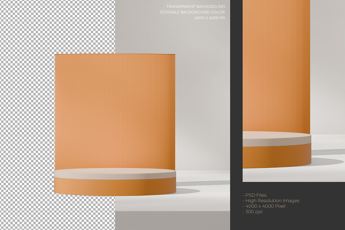 5 Podium with Transparent Background, a Background Graphic by faustudio (Photo 6 of 7)