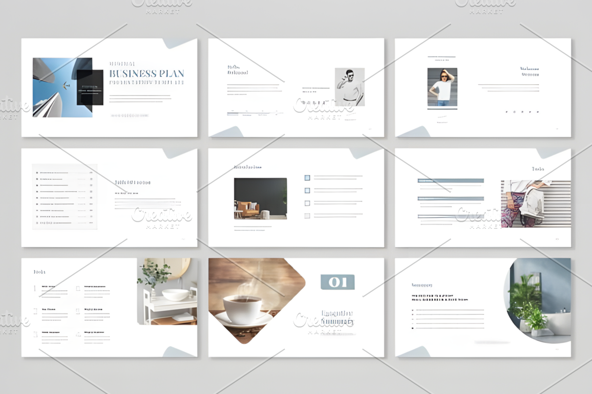 Minimalist Business Plan Presentatio, a Presentation Template by Design Station (Photo 5 of 9)