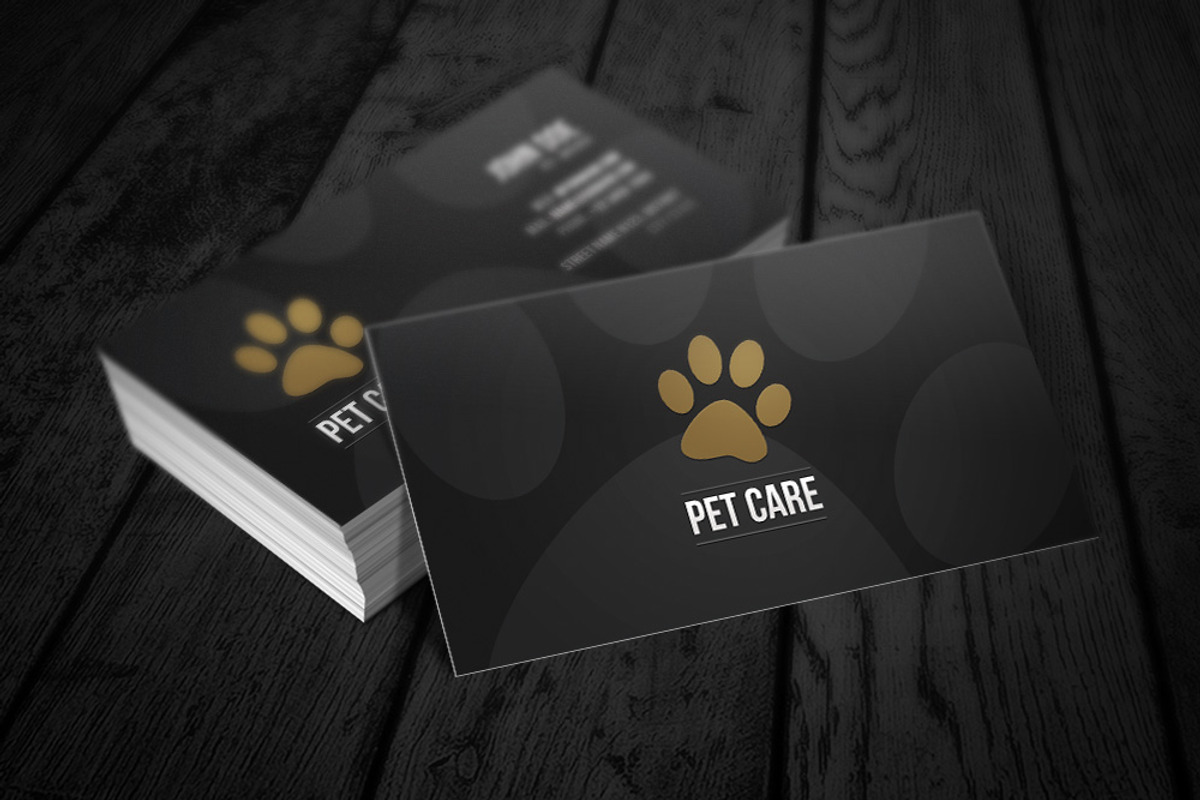 Pet Care Business Card, a Business Card Template by Rafael Oliveira (Photo 1 of 4)