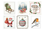 Christmas Postage Stamps, an Illustration by Daily.Designs (Thumbnail 8 of 9)