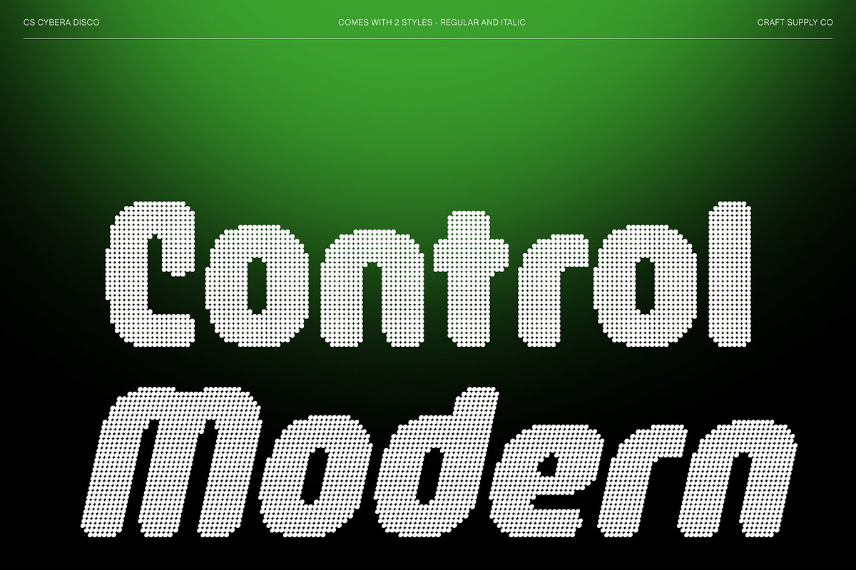 CS Cybera Disco, a Sans Serif Font by Craft Supply Co. (Photo 3 of 8)