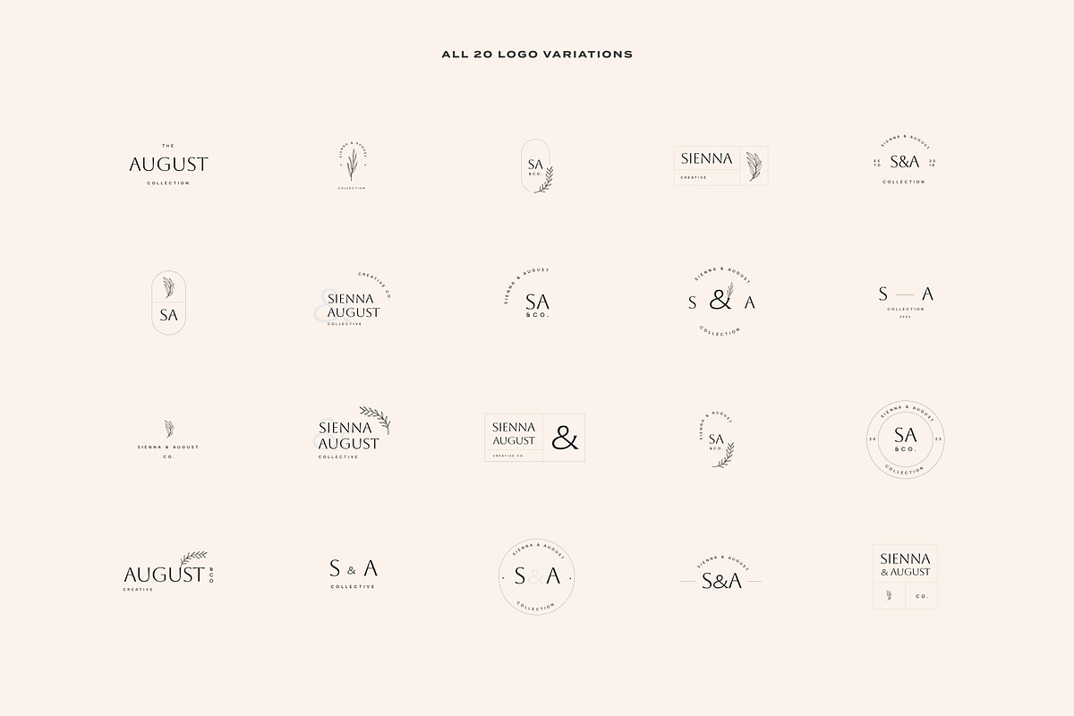 Minimalist Logo Pack for Designers, a Branding & Logo Template by Squarebase Templates (Photo 4 of 7)