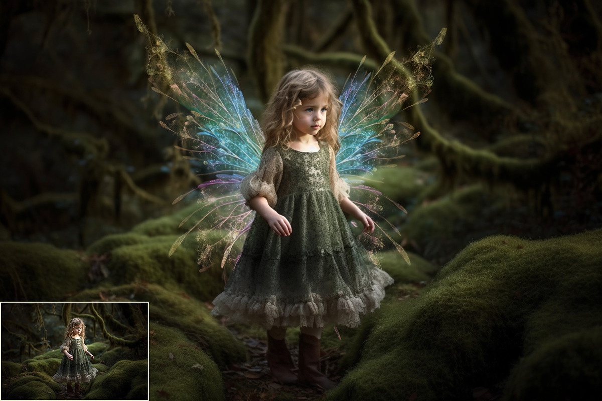 Colorful Fairy Wings, a Texture Graphic by HappyNews (Photo 8 of 10)