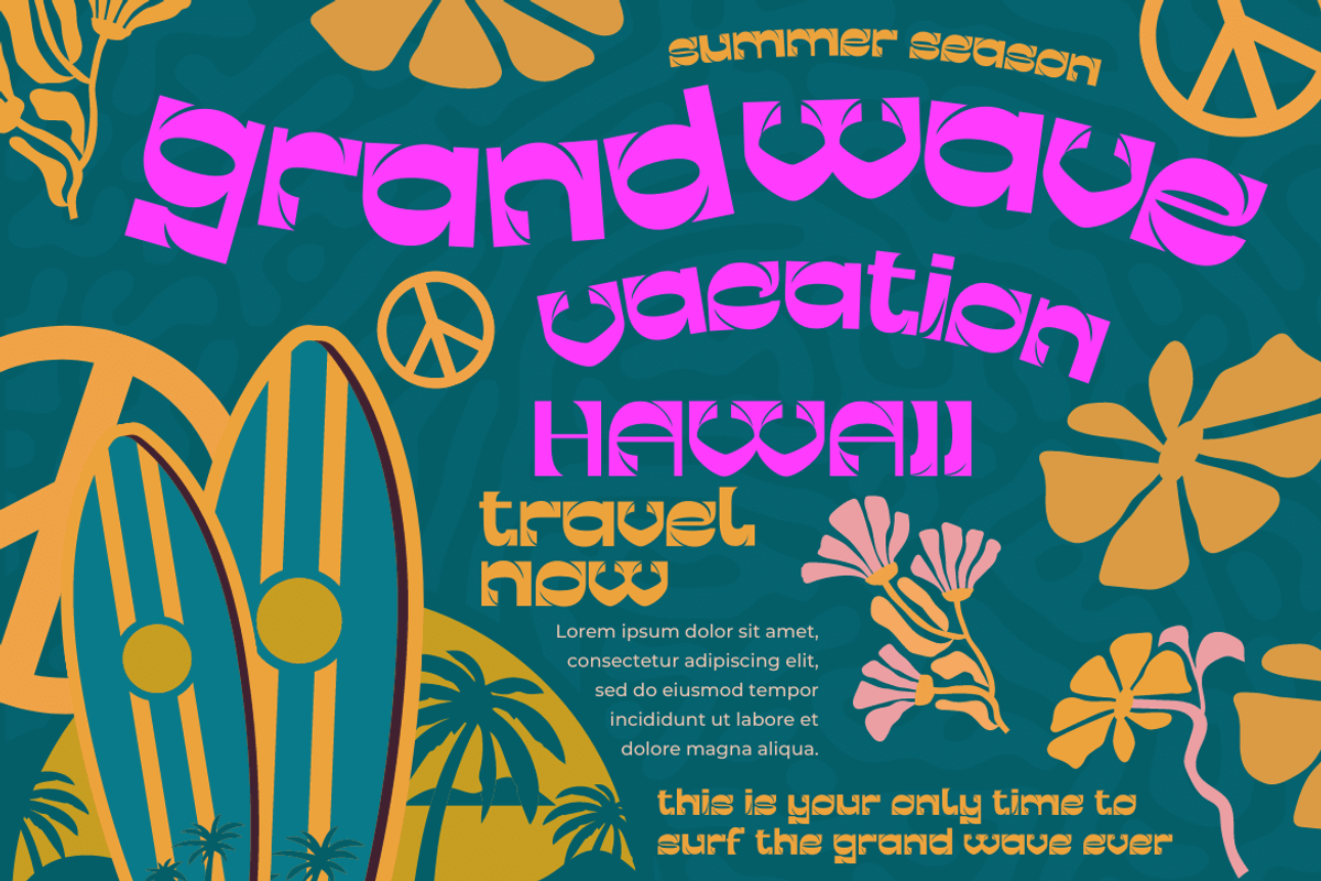 GERAKENT | Groovy Retro Font, a Font by twinstd (Photo 6 of 12)