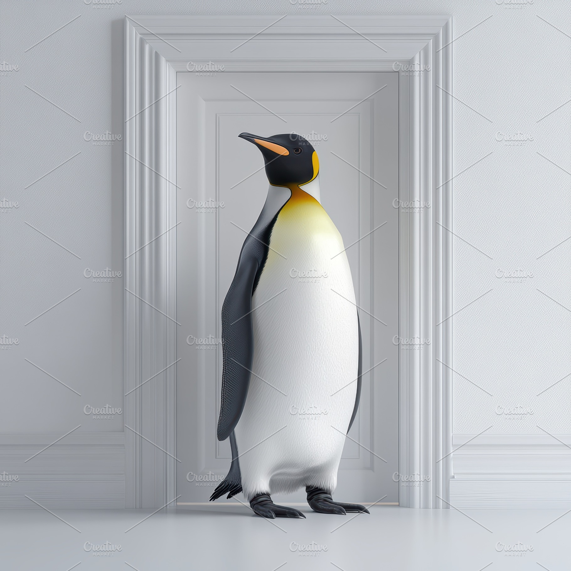 King Penguin at White Door Surreal S, an Animal Photo by Pixeness Studio