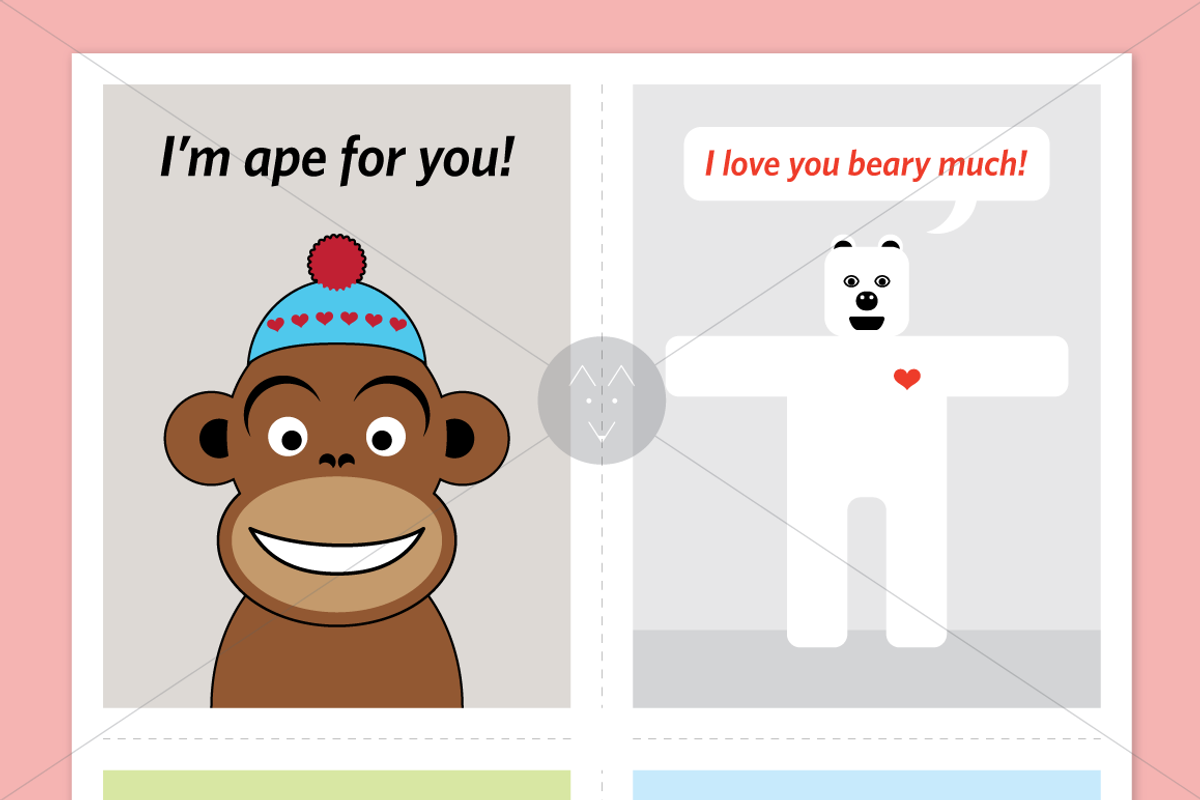 Printable Valentines – Set One, a Templates & Theme by The Fox Shop (Photo 2 of 3)